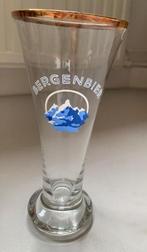Oud ongebruikt bierglas Bergenbier, Ophalen of Verzenden, Zo goed als nieuw, Glas of Glazen