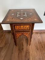 Kleine antieke oosterse voetstuktafel (Syrië?), Ophalen of Verzenden
