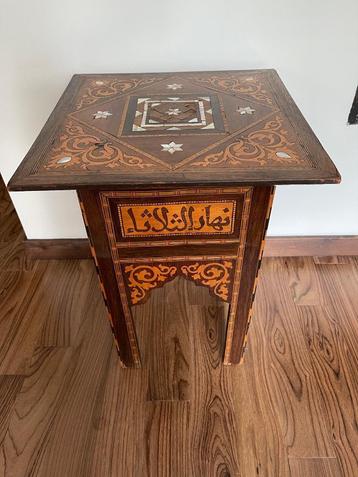 Petite table guéridon orientale ancienne (Syrie?), Antiquités & Art, Enlèvement ou Envoi