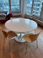 Kwalitatieve Ronde Tulip-stijl Eettafel – Wit – 120 cm, Enlèvement, Utilisé