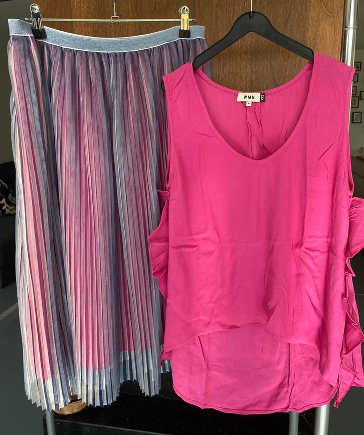 Setje CKS, Kleding | Dames, Rokken, Gedragen, Maat 38/40 (M), Roze, Knielengte, Ophalen of Verzenden