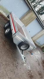 Remorque double essieux  Alu. avec bâche 2,60cm/1,50cm, Autos : Divers, Remorques, Enlèvement, Comme neuf