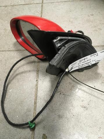 vw golf 5 '08 spiegel LV rood beschikbaar voor biedingen