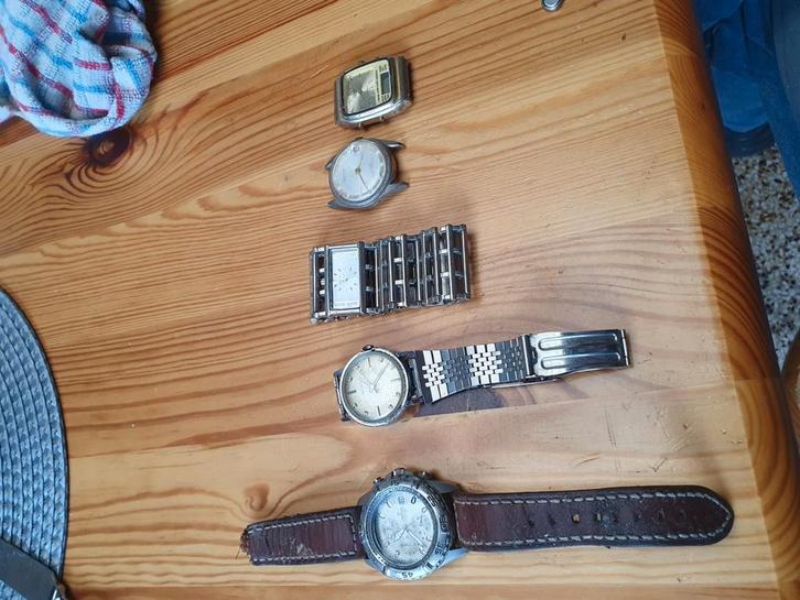 Montre, Handtassen en Accessoires, Horloges | Heren, Gebruikt, Polshorloge, Overige merken, Staal, Ophalen