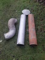 Stalen stoofbuis set, Bricolage & Construction, Tuyaux & Évacuations, Enlèvement, Utilisé, 2 à 4 mètres, 80 mm ou plus