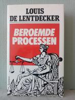 Beroemde processen - Louis de Lentdecker, Louis de Lentdecker, Ophalen of Verzenden, Zo goed als nieuw, 20e eeuw of later