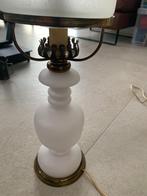 Vintage melkglas tafellamp, Antiek en Kunst, Ophalen