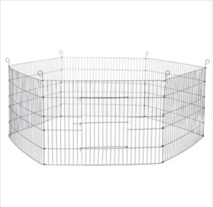 Konijnenren Metaal 90x63cm Zwart, Dieren en Toebehoren, Knaagdieren en Konijnen | Hokken en Kooien, Nieuw, Ren, 60 tot 90 cm, 75 tot 110 cm