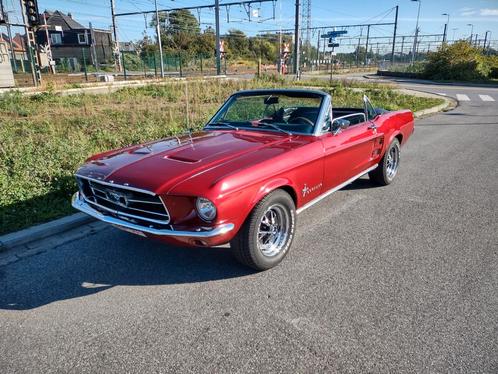 Ford Mustang Cabrio 1967, Auto's, Oldtimers, Bedrijf, Te koop, Ford, Benzine, Cabriolet, 2 deurs, Handgeschakeld, Rood, Zwart