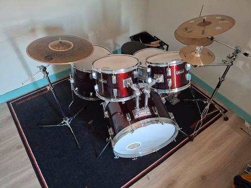 Compleet Drumstel 5-delig Perfect voor Beginners, Gevorden, Muziek en Instrumenten, Drumstellen en Slagwerk, Zo goed als nieuw