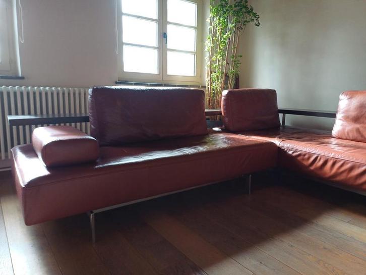 Design zetel Rolf Benz, Huis en Inrichting, Zetels | Complete zithoeken, Gebruikt, Leer, Ophalen