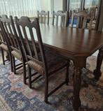 Eiken eetkamer, Huis en Inrichting, Ophalen, Gebruikt, Klassiek, 4 tot 6 stoelen