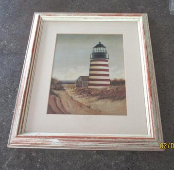Kader met ingelijste Vuurtoren beschikbaar voor biedingen