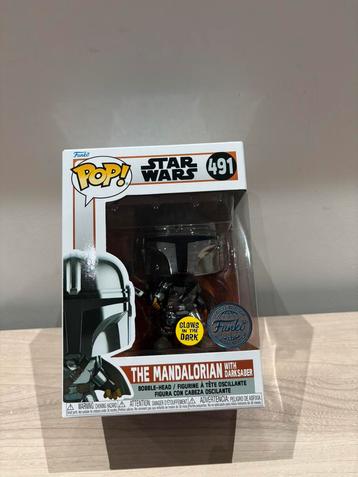 The Mandalorian with Darksaber #491 Funko Pop! - Star Wars beschikbaar voor biedingen