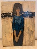 Pancarte Jef Wauters "De eerste schooldag" 51cm* 68cm, Antiek en Kunst, Ophalen