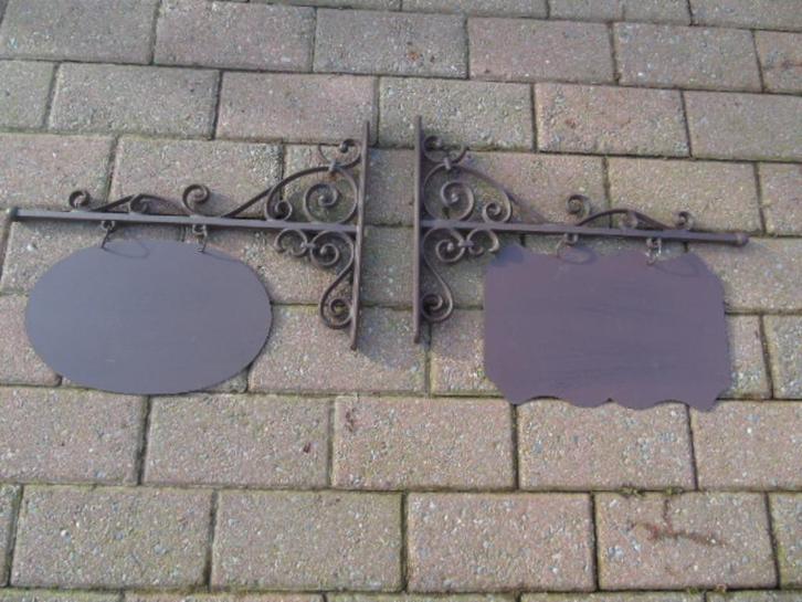 bord of galg van smeedijzer en gietijzer, huisje, bedrijf, Tuin en Terras, Tuinwanddecoratie, Nieuw, Ophalen