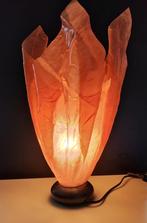 Tafellamp met oranje kap van kunsthars +40 cm, Huis en Inrichting, Lampen | Overige, Ophalen of Verzenden, Zo goed als nieuw