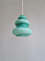 Space Age hanglamp in blauw/groene opaline, 1960, Antiek en Kunst, Ophalen of Verzenden