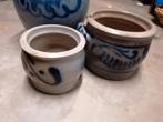 2 Pots grès anciens bleu, Antiquités & Art, Antiquités | Céramique & Poterie, Enlèvement