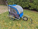 Remorque à vélo/poussette pour 2 enfants, Vélos & Vélomoteurs, Enlèvement, Comme neuf