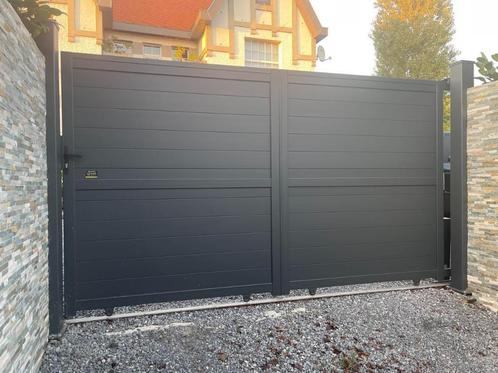 Nieuwe alu draai- of schuif poort - hoogte 1m60 - 1m80 of 2m, Tuin en Terras, Tuinpoorten, Nieuw, Aluminium, Ophalen