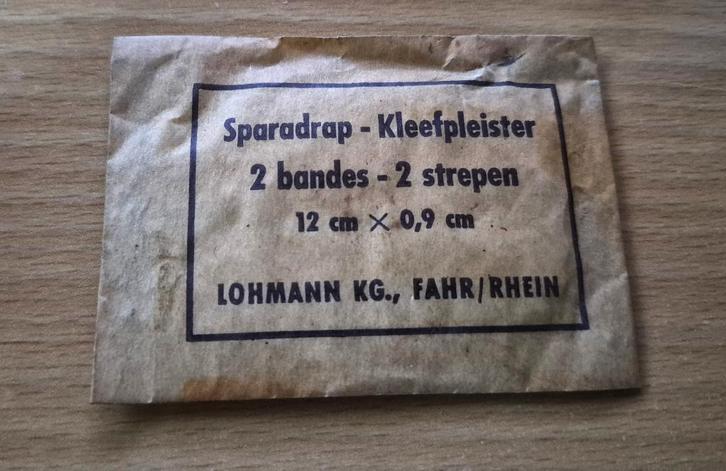 Tweede Wereldoorlog - Lohmann KG-pleister(oud hechtpleister), Verzamelen, Militaria | Algemeen, Overige soorten, Overige typen