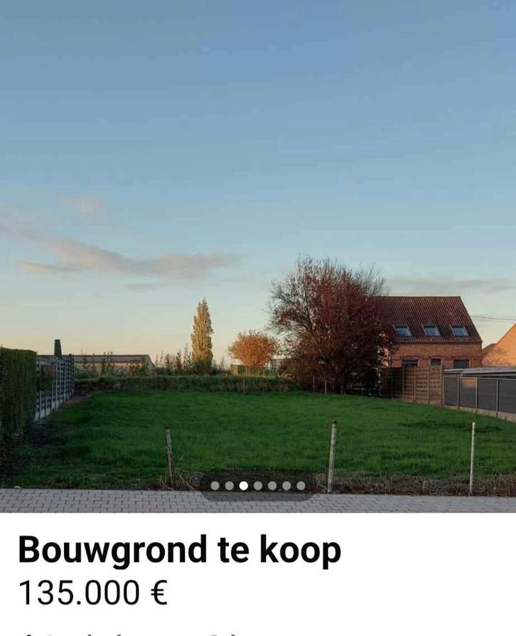 Bouwgrond te koop 135000 euro, Immo, Gronden en Bouwgronden, 500 tot 1000 m², Verkoop zonder makelaar