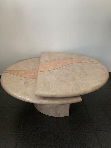 Maitland Smith uitschuifbare ronde salontafel beschikbaar voor biedingen