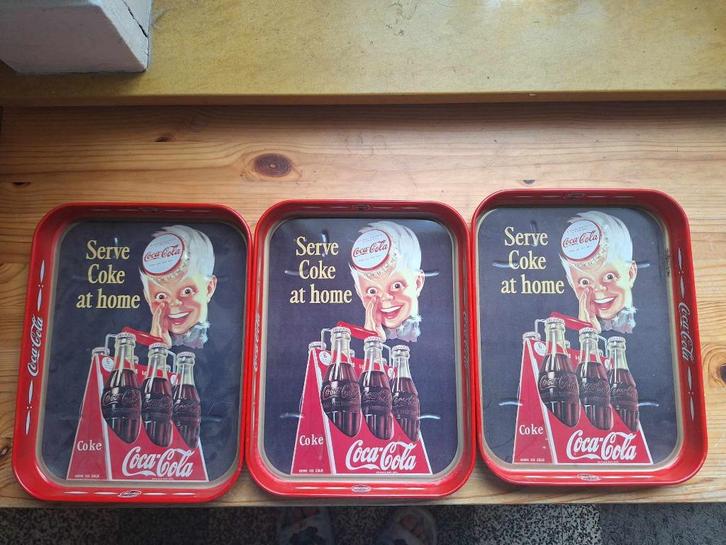 Plateau coca cola rectangulaires, Verzamelen, Merken en Reclamevoorwerpen, Zo goed als nieuw, Overige typen, Ophalen