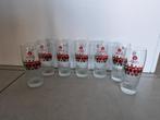 7 glazen Jupiler Belgian Red Devils €1 per stuk, Glas of Glazen, Ophalen of Verzenden, Zo goed als nieuw, Jupiler