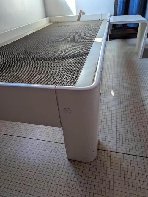 Auping Auronde bed 900 x 90 cm instelbaar, Huis en Inrichting, Slaapkamer | Beddengoed, Gebruikt, Eenpersoons, Wit, Ophalen