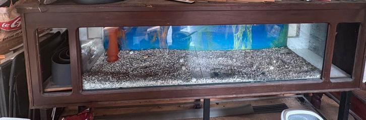 Groot Oud Aquarium, Dieren en Toebehoren, Vissen | Aquaria en Toebehoren, Gebruikt, Leeg aquarium, Ophalen