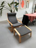 Ikea POÄNG stoel en voetsteun, Ophalen, Gebruikt, Vintage, jaren 70, Eén
