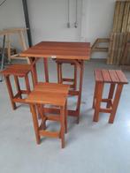 Nieuw hardhouten barset, Tuin en Terras, Ophalen