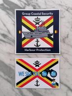 CASTOR- en POLLUX-stickers van de Belgische marine, Ophalen of Verzenden, Marine