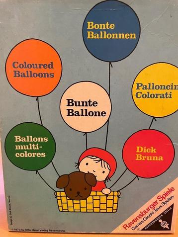Retro gezelschapsspel Bonte Ballonnen  Dick Bruna 1973
