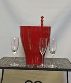 Champagne emmer Piper-Heidsieck rood + 3 glazen, Verzamelen, Wijnen, Ophalen of Verzenden, Zo goed als nieuw, Frankrijk, Champagne