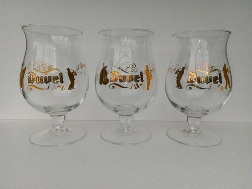 Série complète des verres DUVEL JAZZ (3 modèles différents), Collections, Marques de bière, Comme neuf, Verre ou Verres, Duvel