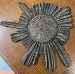 Vintage brutalist sunburst zon plaquette retro, Enlèvement ou Envoi