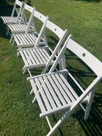 Houten klapstoeltjes., Tuin en Terras, Tuinstoelen, Ophalen, Zo goed als nieuw, Hout
