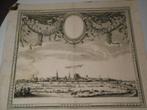 Vlaanderen 1694 stadsgezicht fyrnes Flandre op doek, Antiek en Kunst, Kunst | Etsen en Gravures, Ophalen