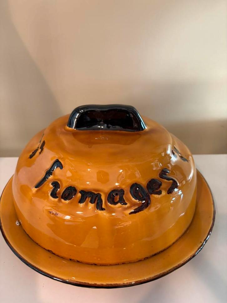 Vintage keramiek kaasstolp, Huis en Inrichting, Keuken | Servies, Zo goed als nieuw, Ophalen of Verzenden