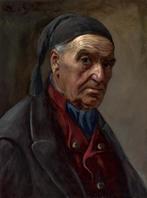 Carl Müller-Baumgarten - Portret van een oude man, Ophalen of Verzenden