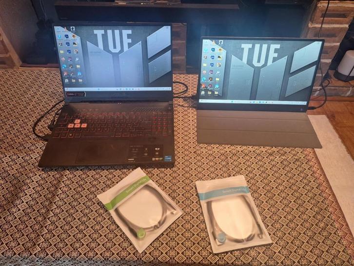 ecran portable avec batterie intégrée, Computers en Software, Monitoren, Zo goed als nieuw, HDMI, USB-C, Ingebouwde speakers, IPS