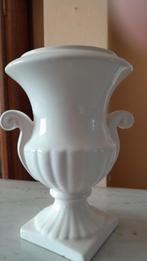 Vase en porcelaine blanche, Minder dan 50 cm, Gebruikt, Wit, Ophalen
