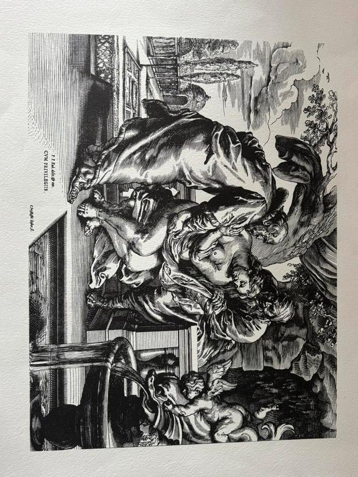 RUBENS DE DWAAS DIE GOED ADVIES VRAAGT, Antiek en Kunst, Kunst | Etsen en Gravures, Ophalen of Verzenden