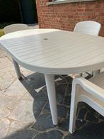 Tuintafel met 8 stoelen, Ophalen, Zo goed als nieuw