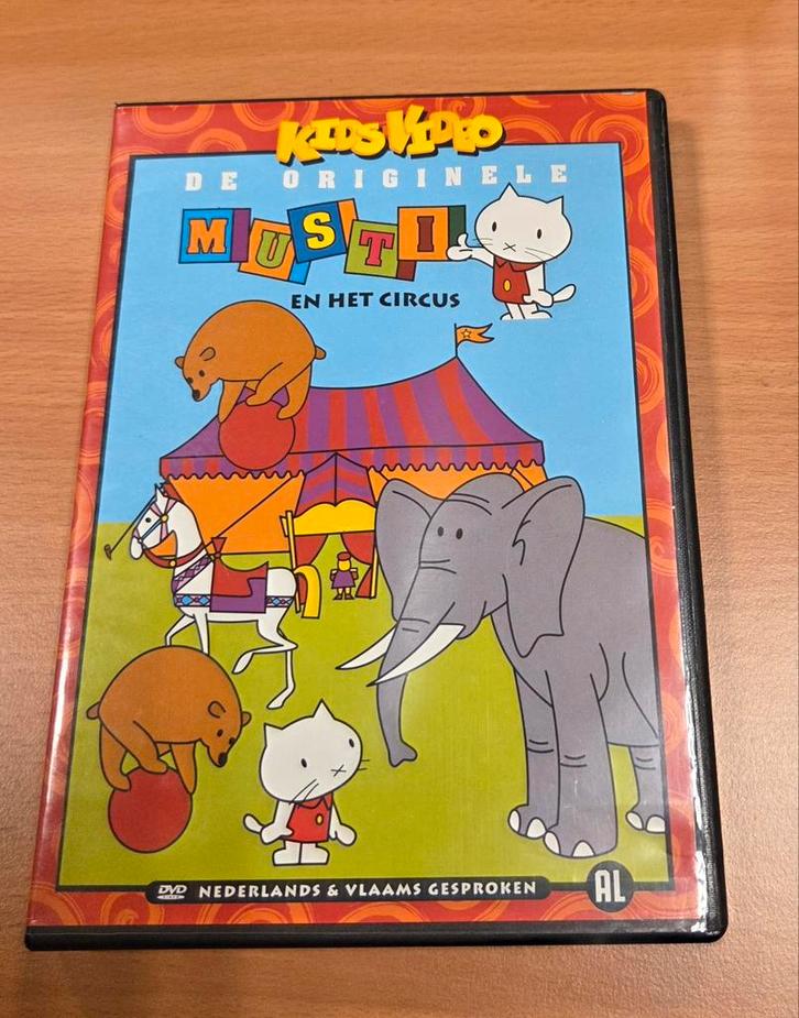 Musti in het circus, Cd's en Dvd's, Dvd's | Tekenfilms en Animatie, Zo goed als nieuw, Alle leeftijden, Ophalen of Verzenden