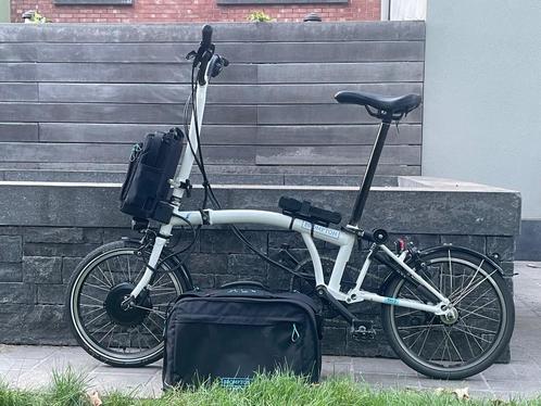 Brompton C-Line Electric 6-speed H wit met extra’s, Fietsen en Brommers, Fietsen | Vouwfietsen, Brompton, Totaal opvouwbaar, Versnellingen