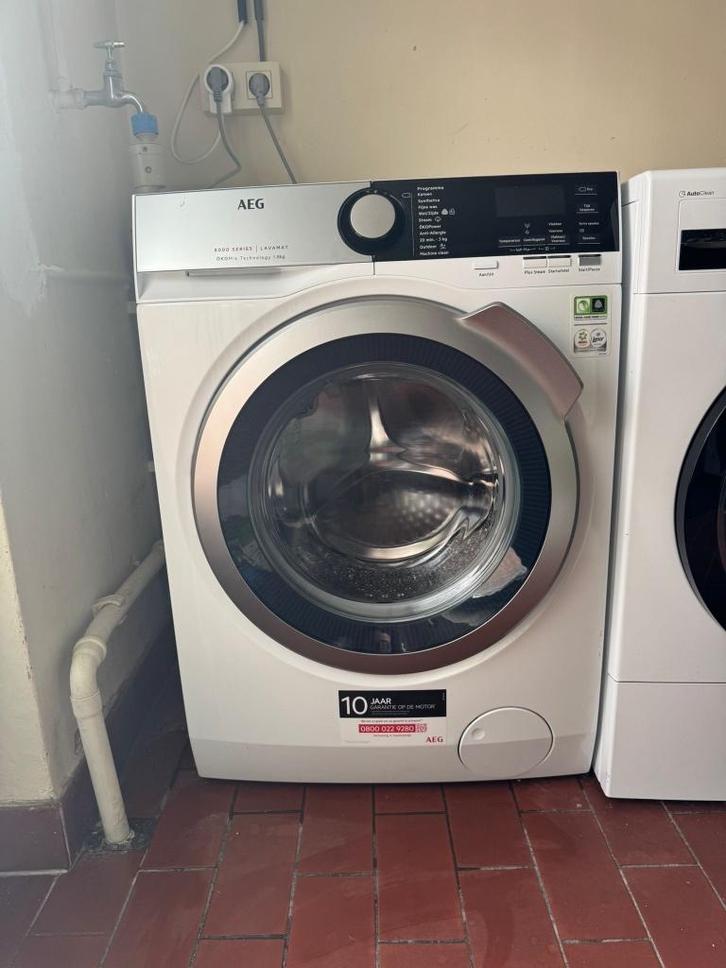 Wasmachine AEG 8 kilo, Elektronische apparatuur, Wasmachines, Gebruikt, Voorlader, 8 tot 10 kg, 85 tot 90 cm, 1600 toeren of meer